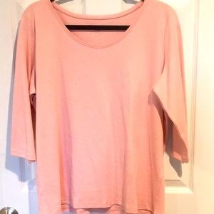 Beautiful Eileen Fisher NWT Blush Pink Cotton Top